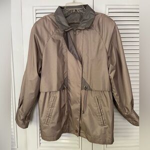 Mariel 80’s/90’s Vintage Raincoat Taupe Size Small​